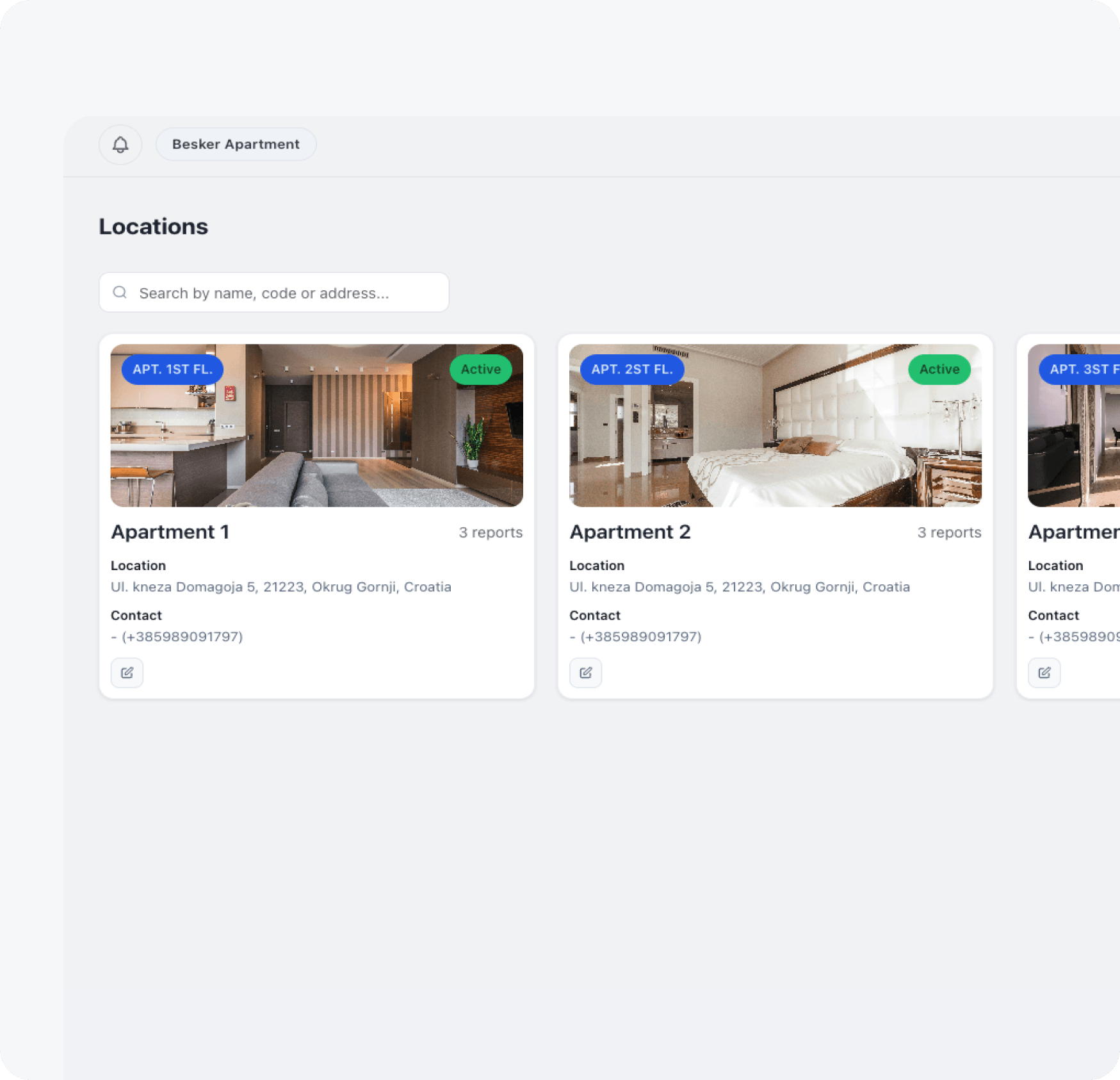 Multi-property overview